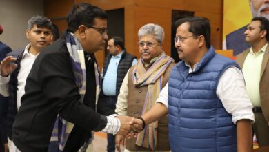जिले के भाजपा नेता ने राष्ट्रीय अध्यक्ष से मुलाकात कर दी बधाई एवं शुभकामनाएं