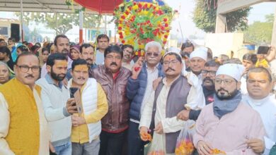 साँई बाबा की पालकी पदयात्रा में उमड़ा भक्ति का सैलाव