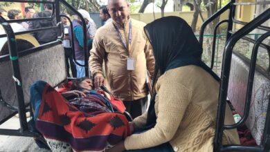 सीढ़ियों से फिसली महिला हुई घायल