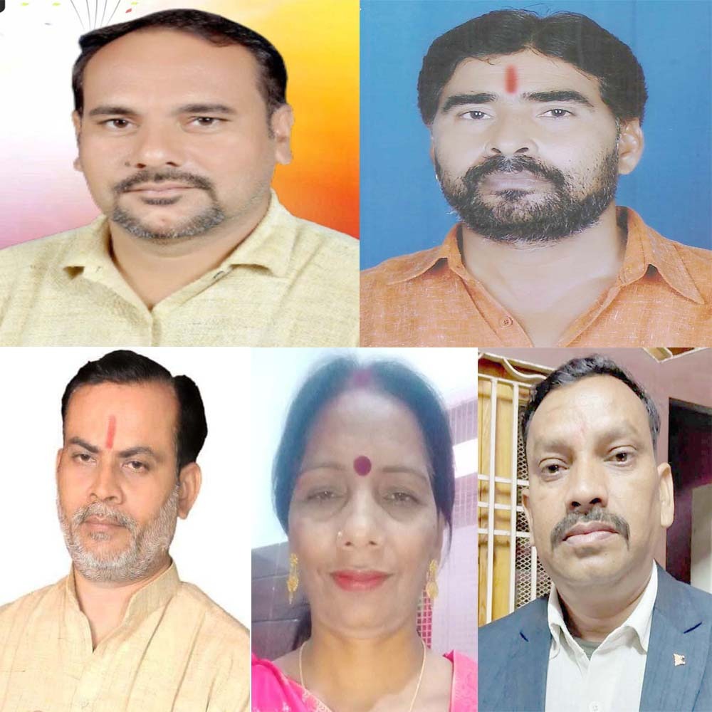 भाजपा ने पालिका में पांच सभासद किए नामित