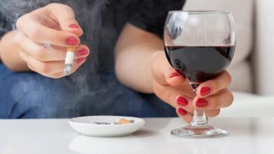 Smoking vs Drinking Health Comparison