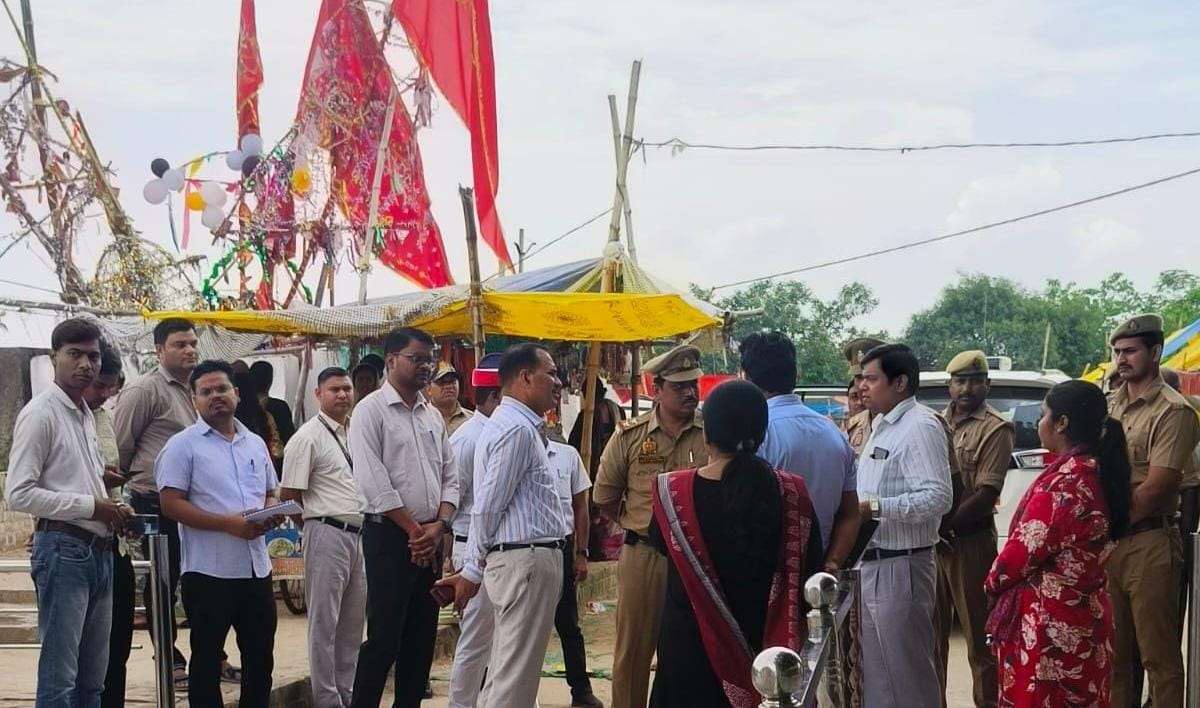 ब्रह्माणी लख्खी मेला का डीएम ने किया निरीक्षण