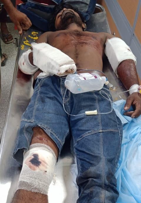 महाबोधी एक्सप्रेस ट्रेन से गिरा बिहार का युवक