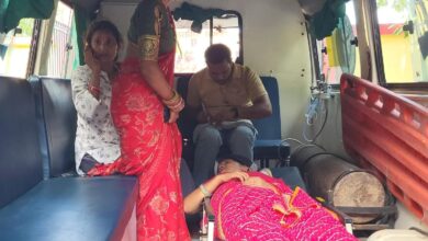 ट्रक की कट लगने से ऑटो पलटा, मां-बेटे समेत सात घायल