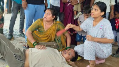 तेज रफ्तार बाइक ने मारी टक्कर