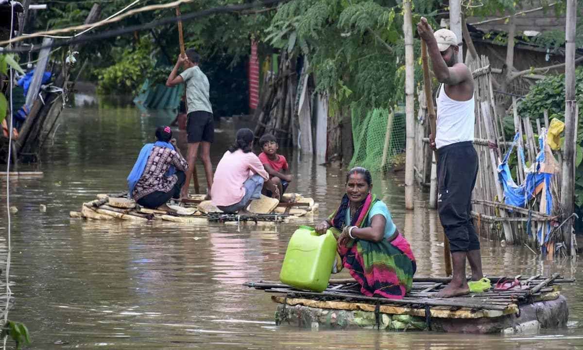 Pandu river flood level