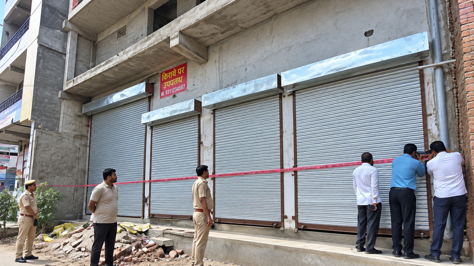 अवैध निर्माण पर प्राधिकरण की बड़ी कार्रवाई, वेयरहाउस ध्वस्त; कई दुकानें और गोदाम सील