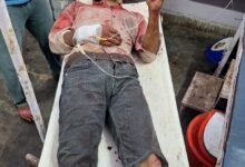 ट्रैक्टर-ट्रॉली की टक्कर से बाइक सवार घायल