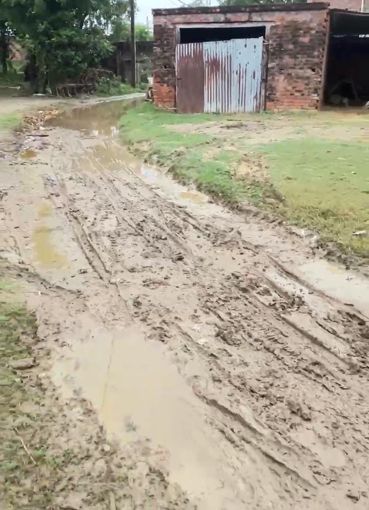 बगिया गाँव की सड़क बदहाल, छह साल से जिम्मेदार मौन