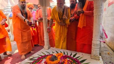श्रीमहंत गौरी गिरि जी महाराज की पुण्यतिथि पर समाधि पूजन और संत भंडारा