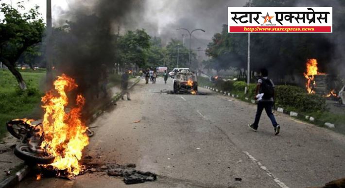 Photo of राजस्थान में भड़की हिंसा गाड़ियो  मे लगाई आई