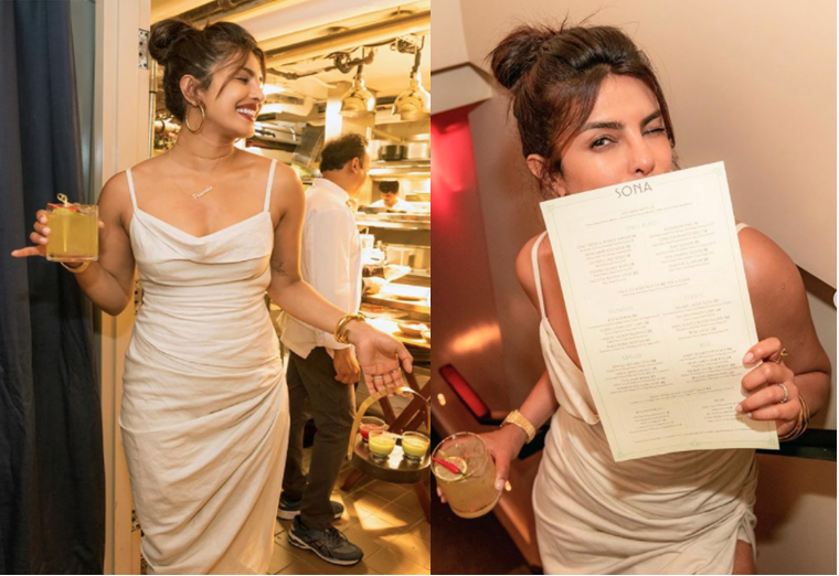 Photo of व्हाइट बोल्ड ड्रेस मे प्रिंयका चोपड़ा ने अपने रेस्टोरेंट मे क्लिक करी तस्वीरे, पति निक जोनस समेत इलियाना ने भी किया कमेंट