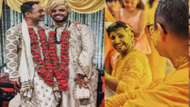 Photo of कोलकाता: शादी के बंधन में बंधे दो समलैंगिक पुरुष, देखें वायरल फोटो