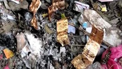 Photo of Bahraich :कूड़े के ढेर में जला दी सरकारी दवाएं