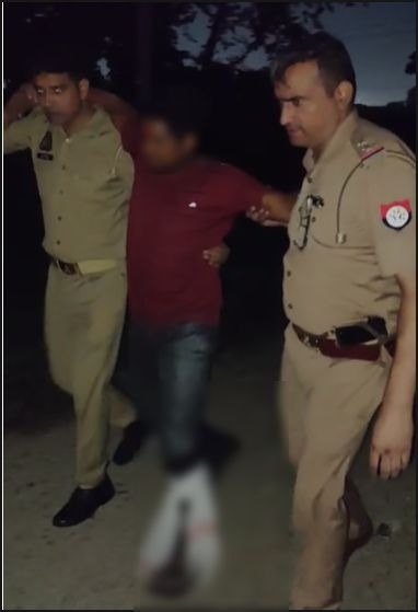 मुरादाबाद, मुठभेड़, रफी बदमाश, अवैध तमंचा, पुलिस फायरिंग, मझोला थाना