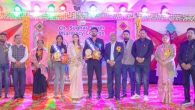 मिस फ्रेशर सौम्या,मिस्टर फ्रेशर राघव को चुना