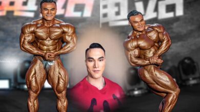 Bodybuilder Wang Kun