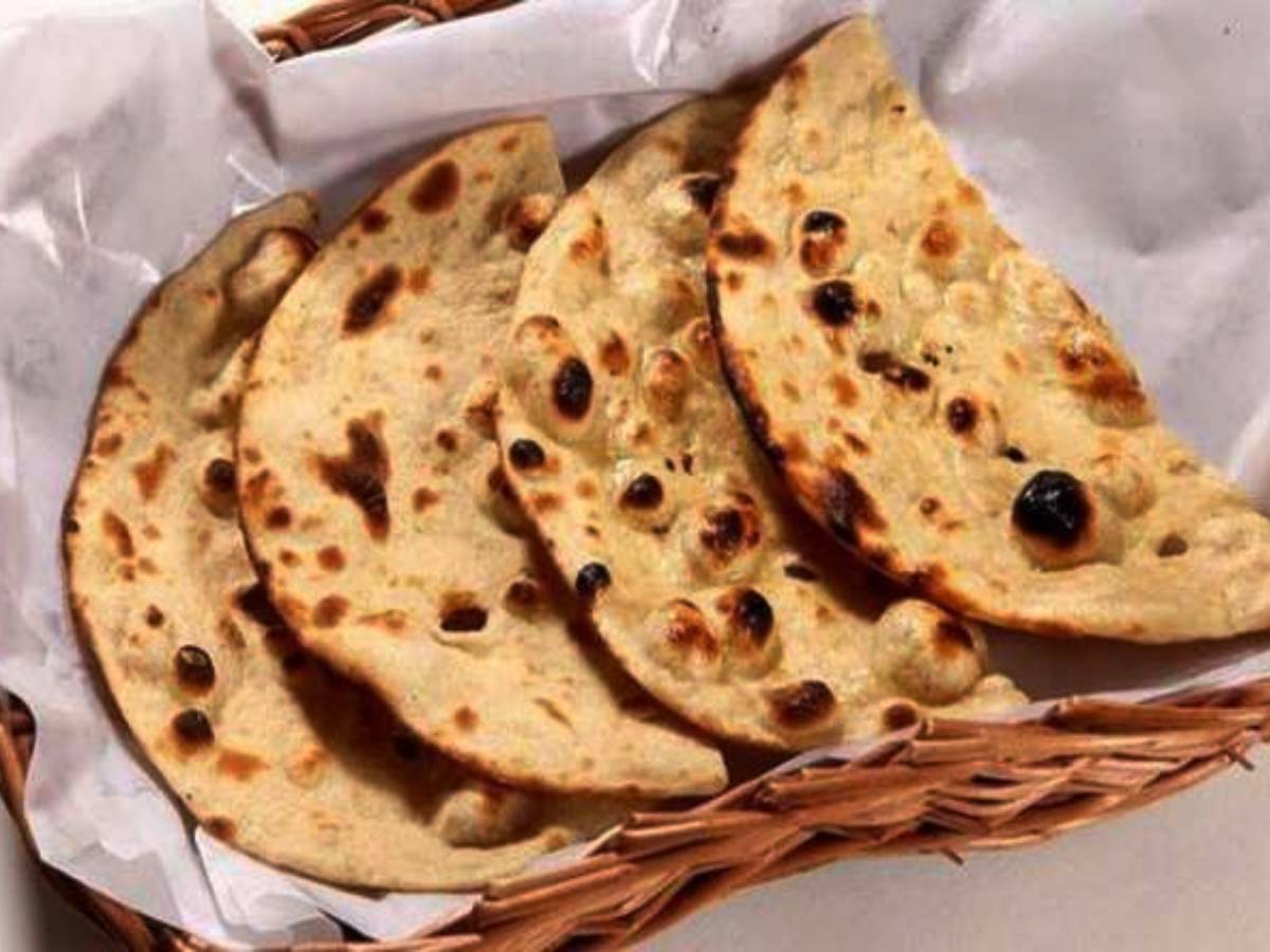 eating stale chapati