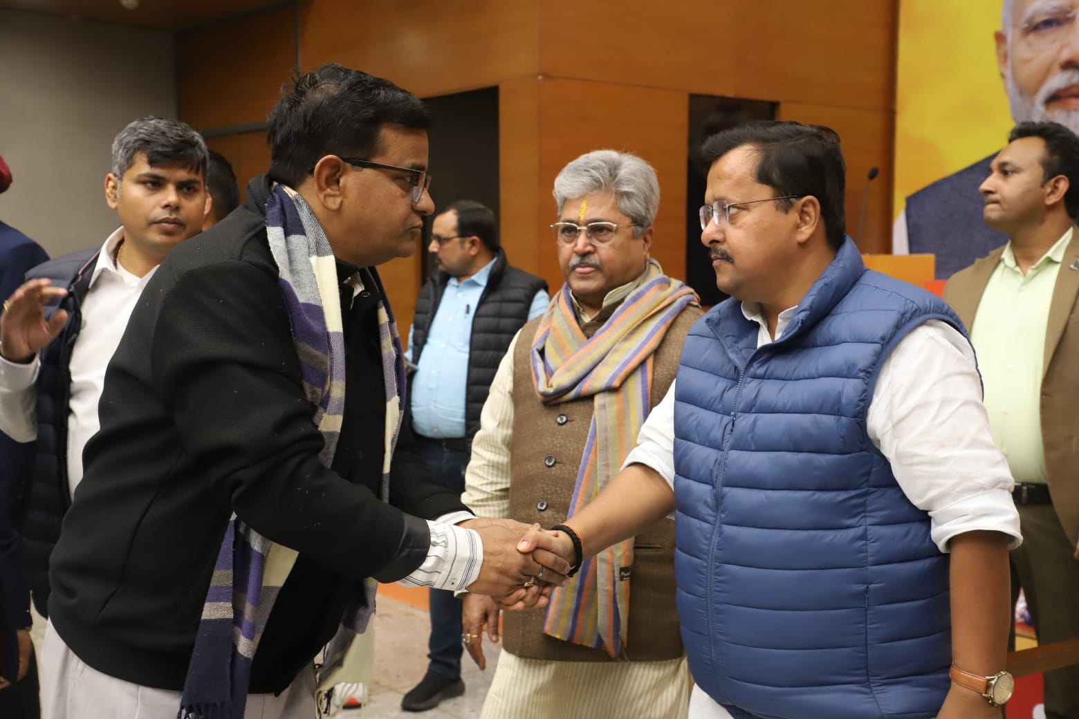 जिले के भाजपा नेता ने राष्ट्रीय अध्यक्ष से मुलाकात कर दी बधाई एवं शुभकामनाएं