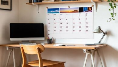 rules for hanging calendars
