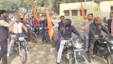राष्ट्रीय स्वयंसेवक संघ के शताब्दी वर्ष पर निकली बाइक रैली