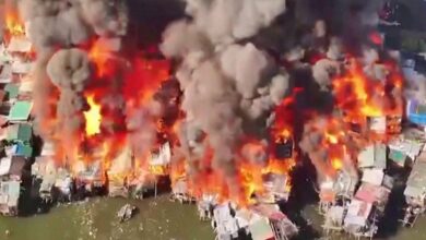 massive fire in philippines