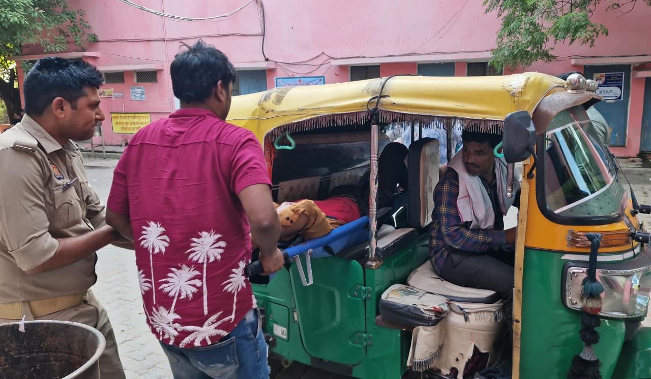 चलती ट्रेन से गिरकर युवक हुआ घायल