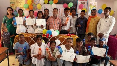 कंपोजिट विद्यालय भवानी शिवपुर में धूमधाम से हुआ त्रिवेणी समारोह का आयोजन