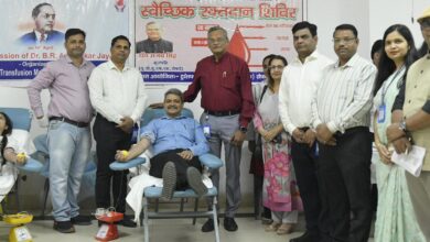 बाबा साहेब जयंती: सैफई में रक्तदान शिविर सम्पन्न