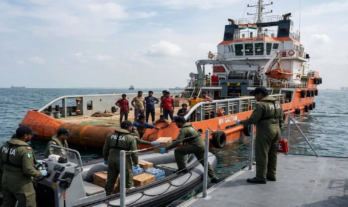 Pak Navy Indian Crew Rescue