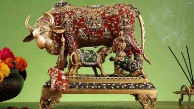 Cow and calf statue Vastu