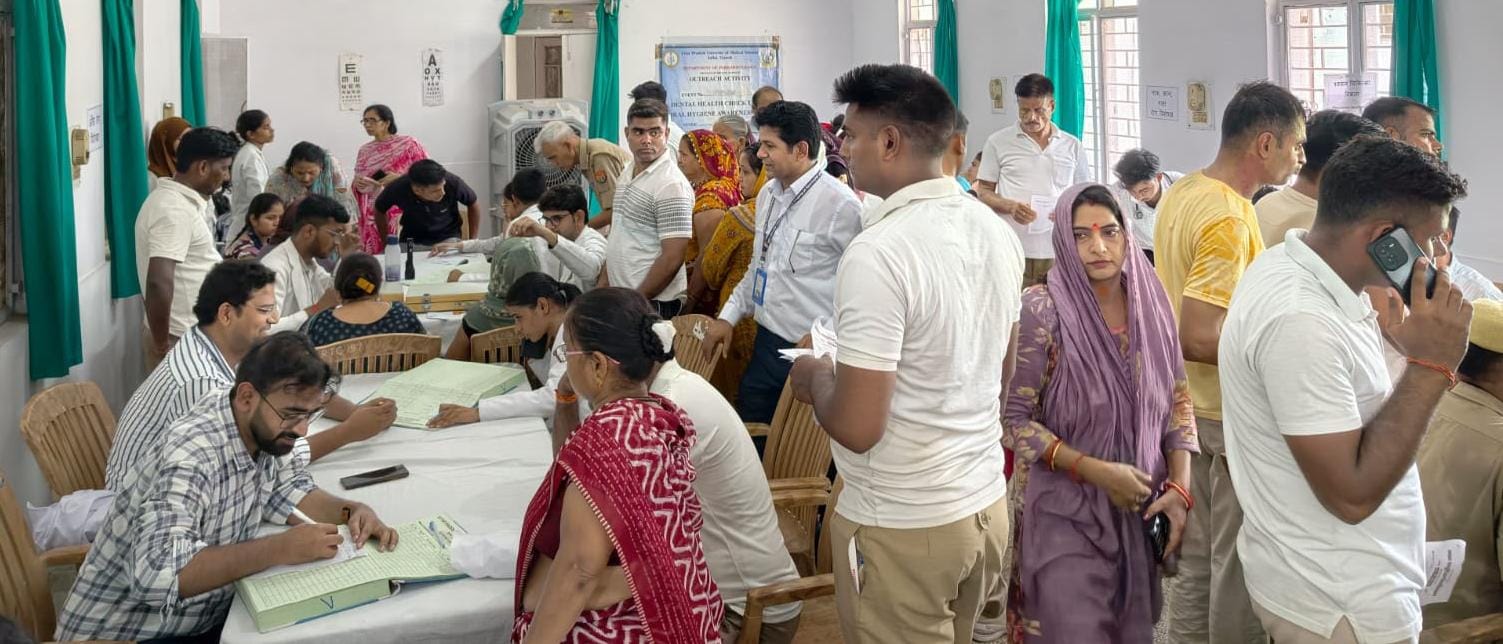 पीएसी जवानों का किया नि: शुल्क स्वास्थ्य परीक्षण