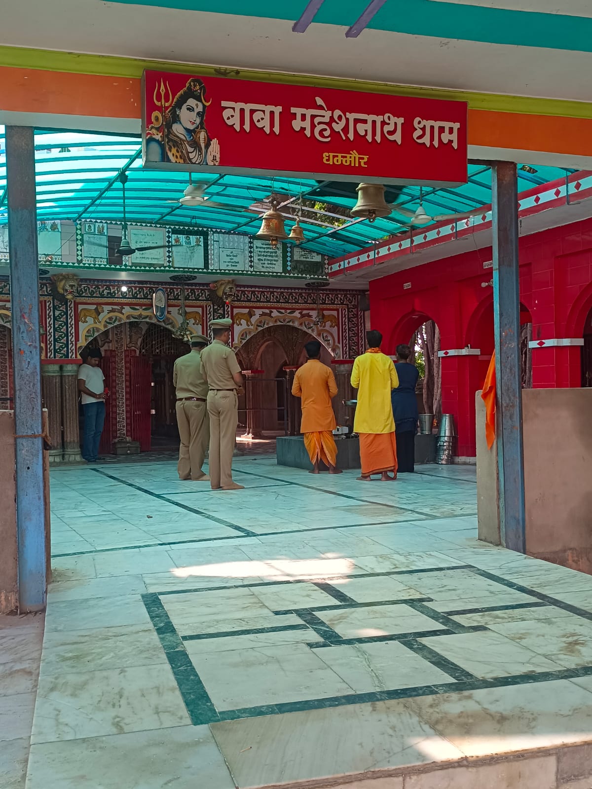 सावन पर्व की सुरक्षा व्यवस्था का पुलिस अधीक्षक ने लिया जायजा