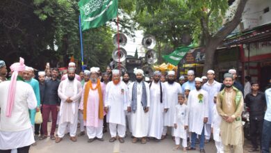 12 वफात पर निकला जुलूस, संजय नगर में उमड़ा जनसैलाब