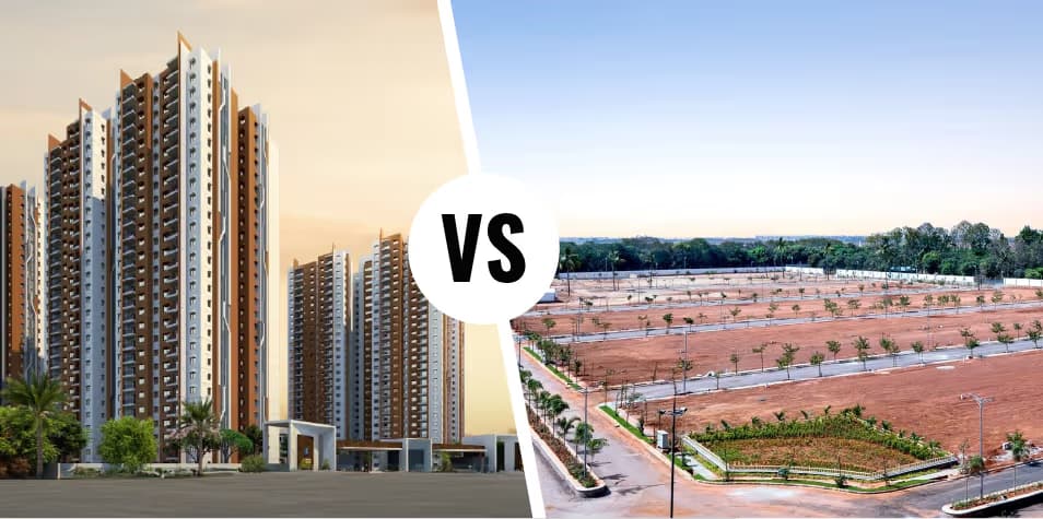 Plot vs Flat investment in India