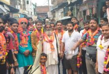 डाक कांवड़ यात्रियों के स्वागत में उमड़े भक्त