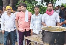 शिव भक्तों ने चखा पूड़ी सब्जी का भंडारा