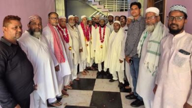 हज-उमराह से लौटे यात्रियों का हुआ सम्मान सम्मान
