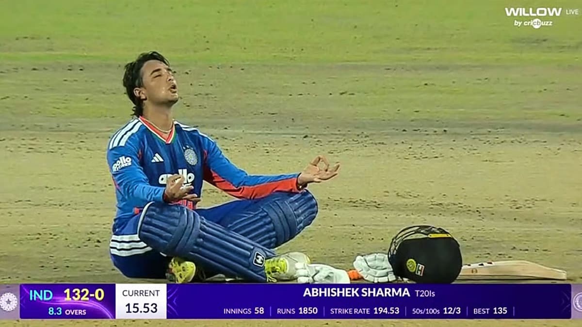 Abhishek Sharma meditation celebration