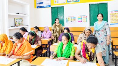 First examination under the Nav Bharat Literacy Programme in Ghaziabad