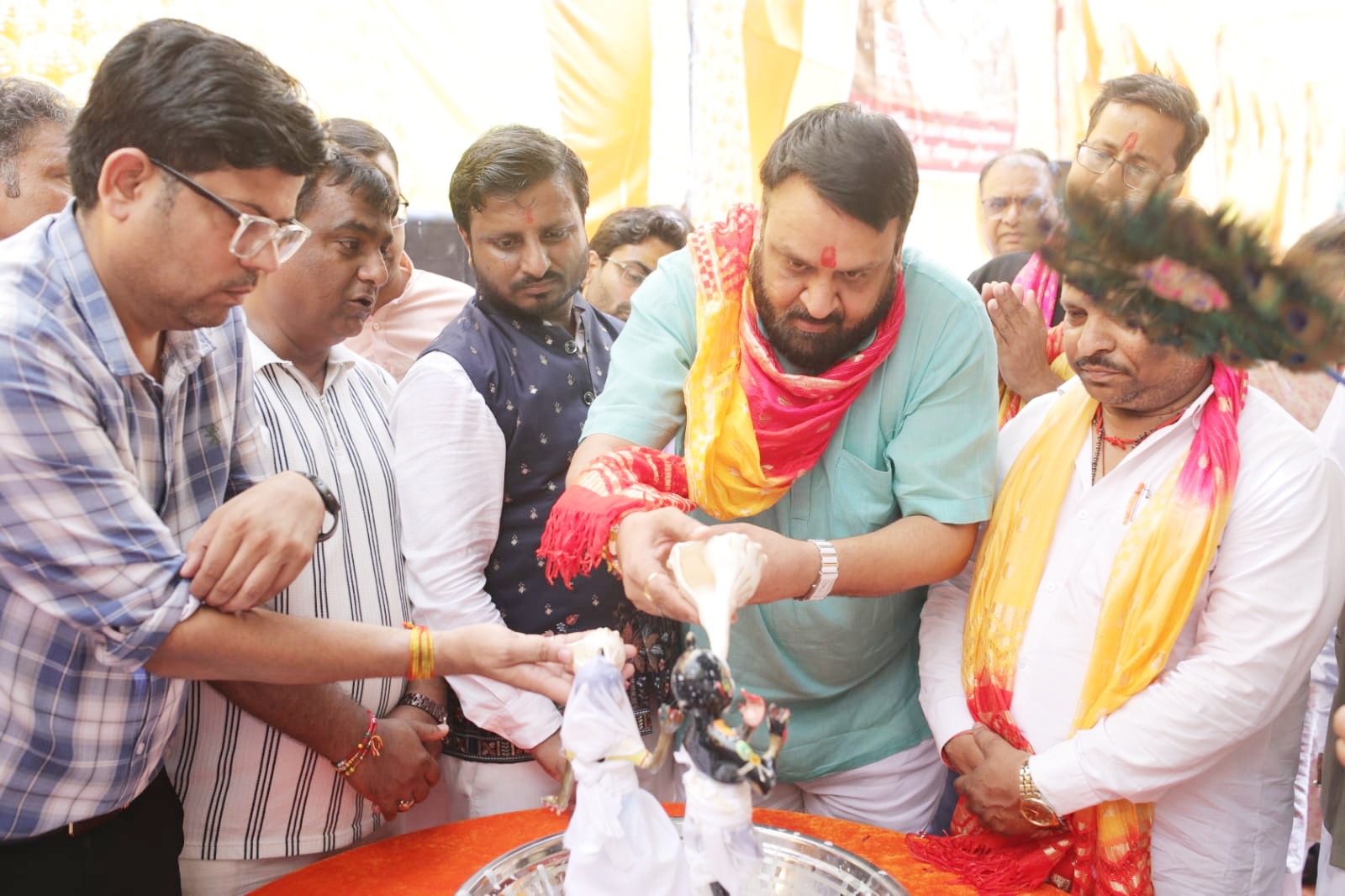 गोविंदपुरम में धूमधाम से मनाया श्रीकृष्ण छठी महोत्सव
