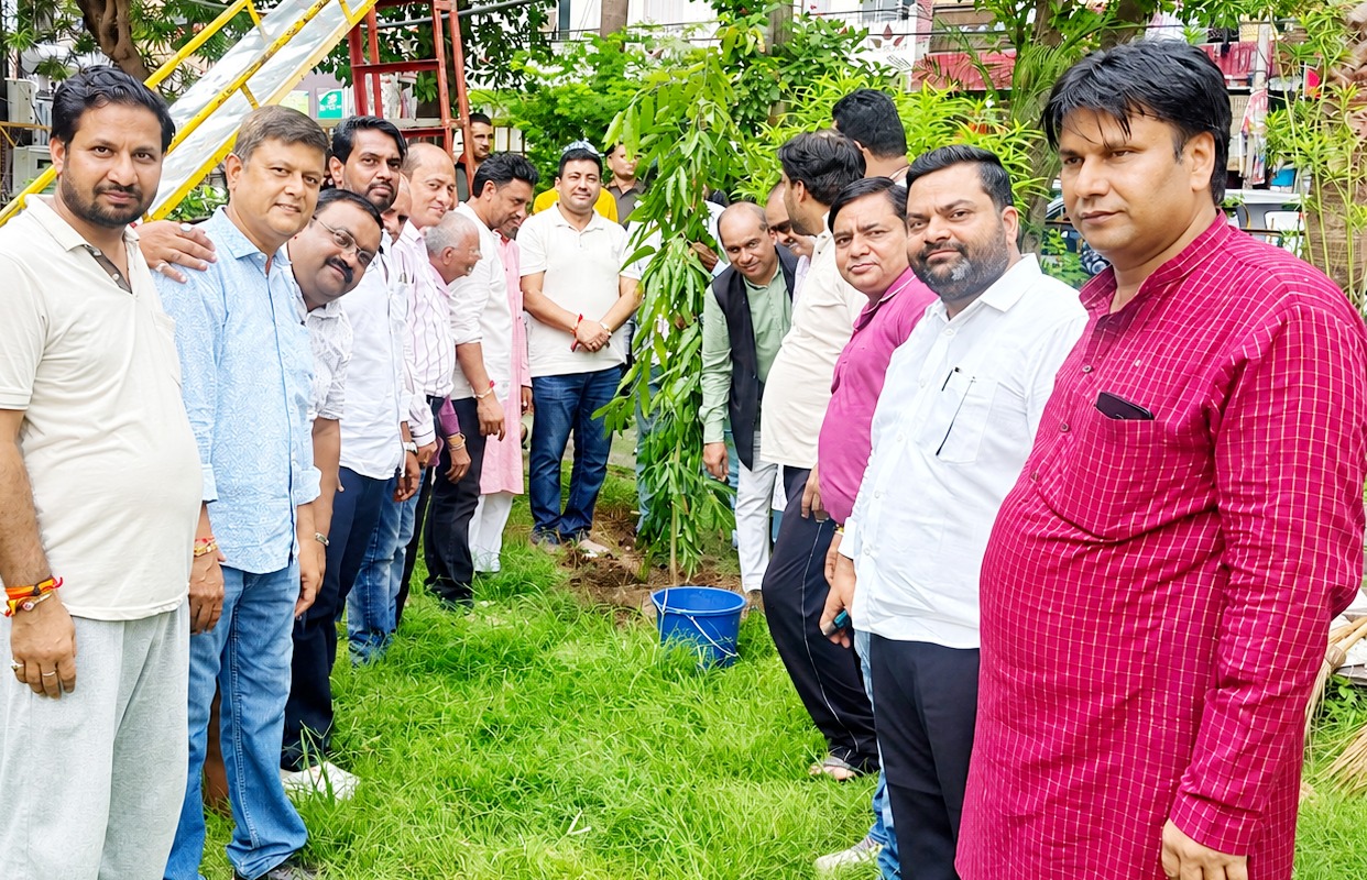 जन्माष्टमी पर सपा ने किया पौधारोपण, जनसमस्याओं पर अभिषेक गर्ग ने सुनीं शिकायतें