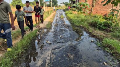 जलभराव से ग्रामीण परेशान: जल्द होगा समाधान
