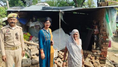 बारिश से तीन गांवों में गिरे कच्चे मकान