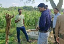बारिश से फसल नुकसान का राजस्व टीमों ने किया सर्वे