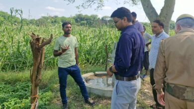 बारिश से फसल नुकसान का राजस्व टीमों ने किया सर्वे