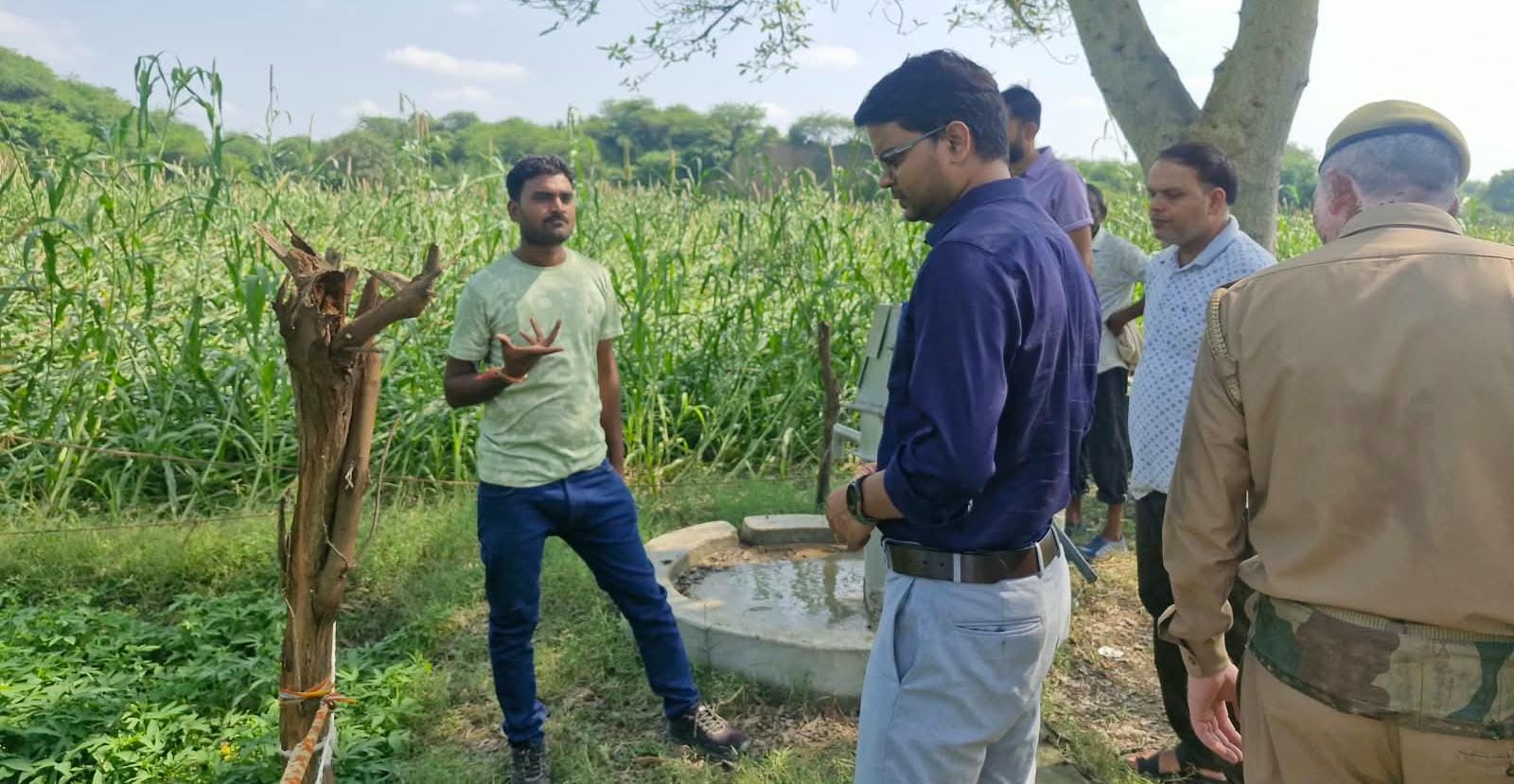 बारिश से फसल नुकसान का राजस्व टीमों ने किया सर्वे