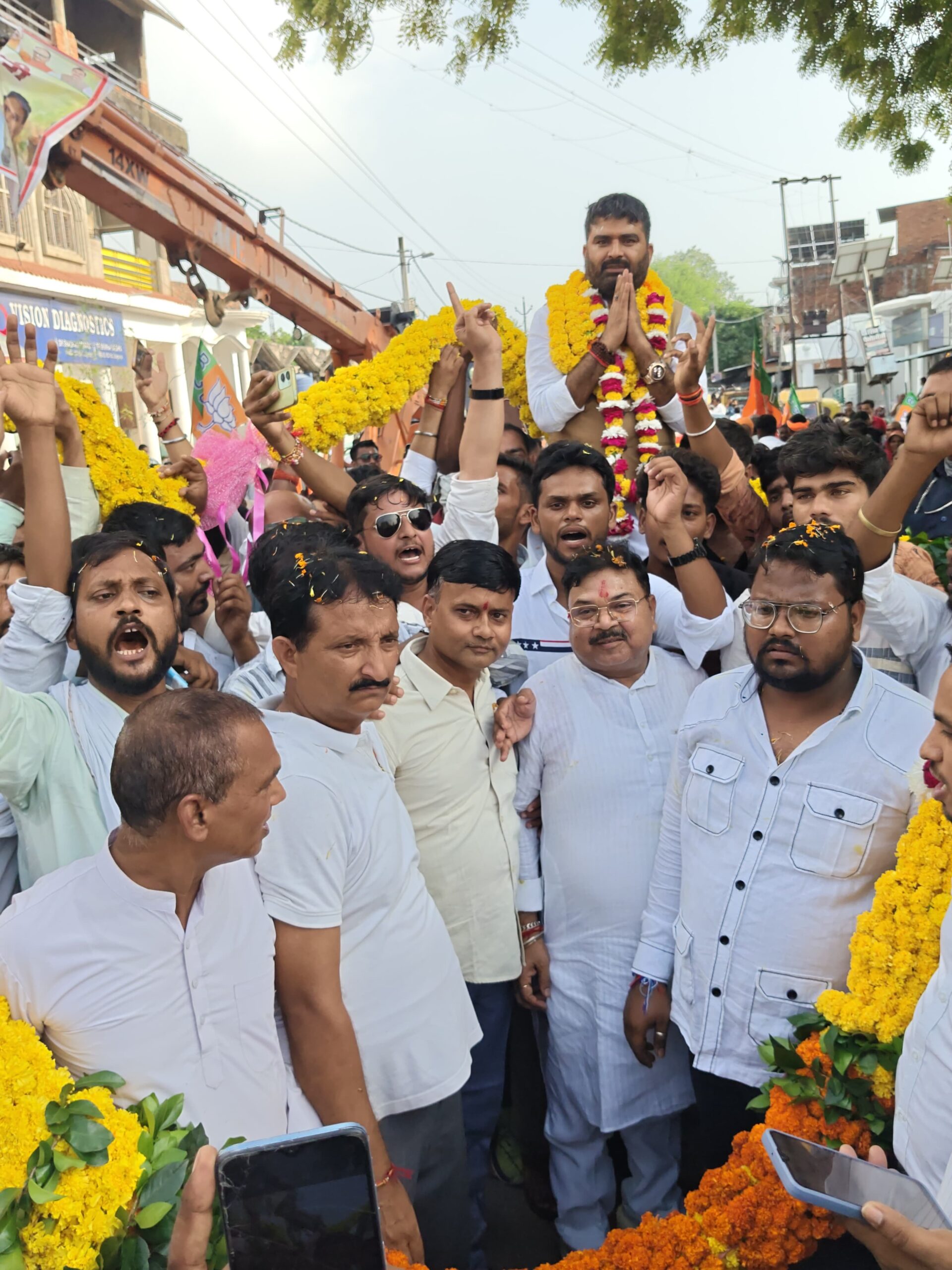 भाजपा के नवनियुक्त क्षेत्रीय उपाध्यक्ष का हुआ भव्य स्वागत