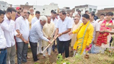 भूमि पूजन: नवदुर्गा पूजा महोत्सव की तैयारियां शुरू