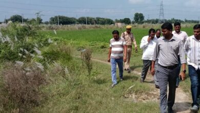 मूर्ति विसर्जन स्थल का एसडीएम ने निरीक्षण